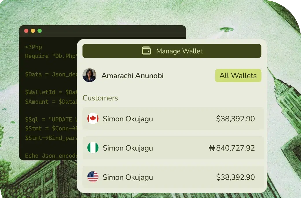wallet service and solutions for businesses and fintech